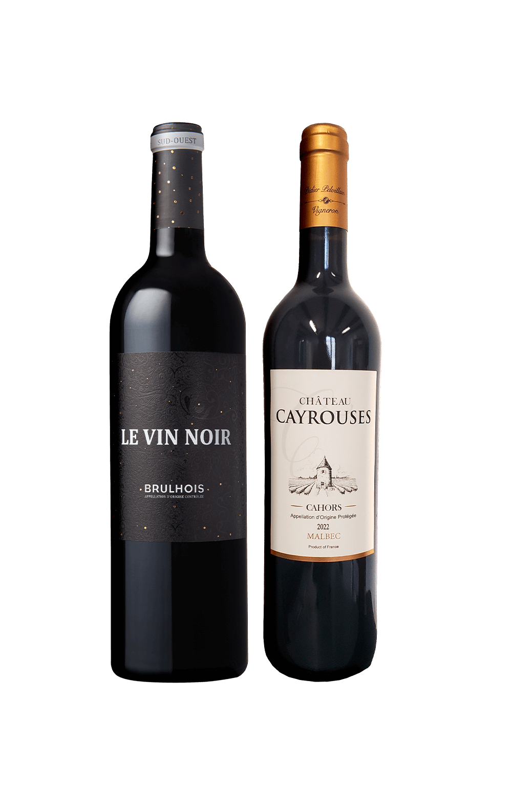Janeiro/25 - Château Cayrouses Cahors 2022 e Le Vin Noir Brulhois 2020